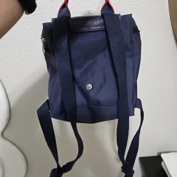 Longchamp Navy Blue Mini Bag with Red Accents - Picture 4 of 4